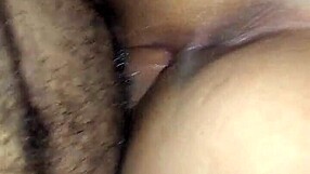 fucking the hot woman's ass and pussy deeply