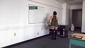milf teacher engages in classroom anal with student