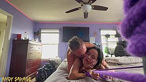 Latina tied up, gringo fucks rough