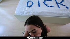 stepbrother knows exactly how to cheer up his stepsister - myhotsis. he makes her cum hard