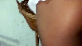 Amateur brunette shows ass for anal fucking