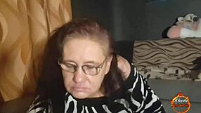 Klaudiaambergirl fills her mouth with cum after masturbating in stockings and lingerie.