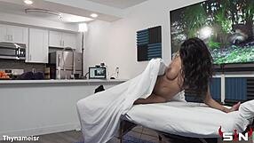 September Reigns Screams During Deep Massage!