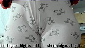Why does this milf masturbate in pajamas showing camel toe?