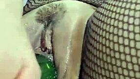 Hot Colombian Slut Inserts Cucumber Deeply For Intense Pleasure