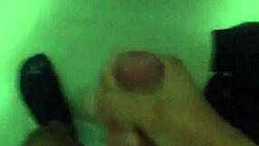 A guy jerks off in the bathroom during a casual day