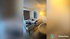 Beautiful European Amateur Dances And Talks Dirty In Red BDSM Room