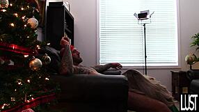 Blonde Elf MILF Takes Creampie from Santa's Son