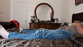 Hazel haze does a footjob then gets painal