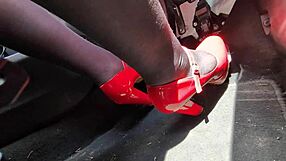 pedal pumping in heels on the way to office 😎