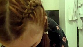Damn, Redhead Roommate Sucks Me Off and Spits It Back!