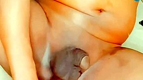 Flat chest shemale experiences anal pleasure with dildo