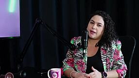 Marina Karam Discusses Therapy and Hospital Services in Sheer Red Lingerie