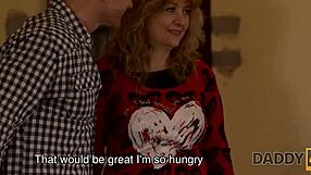 man, relaxing with a handsome guy and two stunning teens in the living room felt unreal!