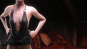 girl fucked by floating dildo toy