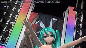 Hatsune Miku in Full Nude Bunny Costume Mod