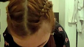 Damn, Redhead Roommate Sucks Me Off and Spits It Back!