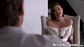 Sovereign Syre Redhead Cougar Fucks Dopey Husband's Cock After Work