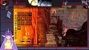 lets play the succubus game part 5 with big tits and rough action