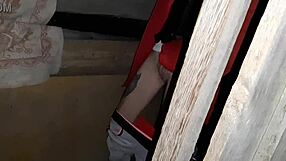 I caught my step-aunt masturbating until she cums