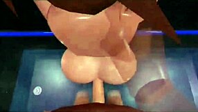 Man Deliciously Eating Woman in the Shower During Bathing