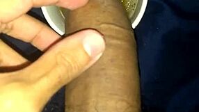 old man with big cock pisses in mug