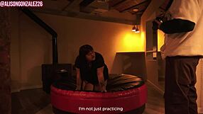 I did a photoshoot with my stepbrother before our parents arrived.