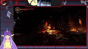 lets play the succubus game part 5 with big tits and rough action