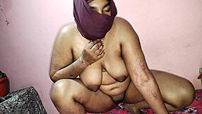 bhabhi faces difficulty sucking dick, so cuts hair to clean it