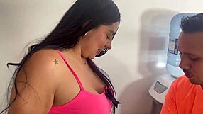 Damn, I'm so horny I banged my boss while cleaning his place!