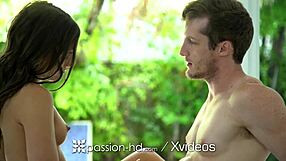 Passion-Hd Curly Haired Babe Bends Over For Big Dick