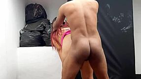 stepsister gets horny wants to fuck in bedroom