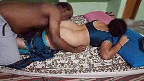 Hot wife enjoying sex with boyfriend. Licking her juicy ass.