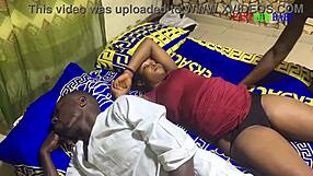 Passionate threesome ignites family bed desires