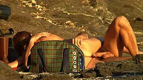 mature couple fucks on the beach, oh man