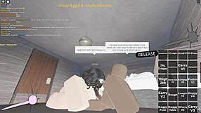 Latina whore deepthroats and gets anal in Roblox-style sex 😈