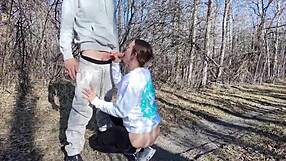 Fucked outside while drone watched us