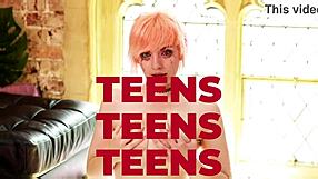 British 18 Year Old Eats Ice Cream With Cum Topping