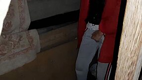 I caught my step-aunt masturbating until she cums