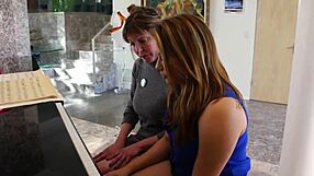 I love how this mature lesbian cougar piano teacher dives into my beaver with her tongue