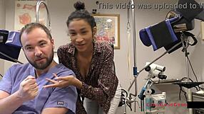 Miss mars undergoes intense gyno exam with electrical e-stim, masturbation, and orgasms by doctor tampas and nurse kristen martinez at the hospital