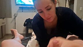 Swallowing Cum After Delicious Blowjob In Homemade Couple Scene