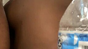 Ebony fat ass gets creampied hard!