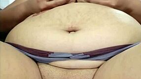 Big pussy bbw uses big toy for intense play