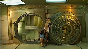 Blonde Woman in Stockings and Shoes