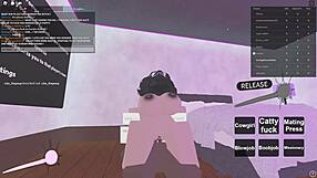 Latina whore deepthroats and gets anal in Roblox-style sex 😈