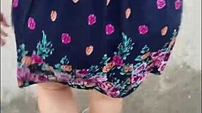 Following The Curvy Mature Latina Teacher On The Street In Skirt And Thong!