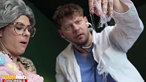 Horny Gilf Fucks Huge Cock.