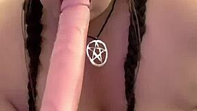 Kandy Kane, BBW Sri Lankan slut, deepthroats big cock with her huge tits bouncing