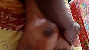 Local female receives juicy pussy massage from friend